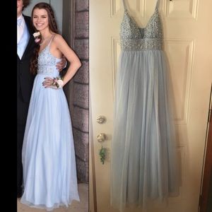 Blue prom dress